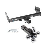 Reese Trailer Tow Hitch Receiver For 11-21 Jeep Grand Cherokee 22-23 WK w/Tri-Ball Triple Ball 1-7/8" 2" 2-5/16"