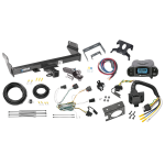 Trailer Hitch Tow Package Prodigy P3 Brake Control For 11-13 Jeep Grand Cherokee w/ 7-Way RV Wiring 2" Drop Mount 2" Ball Class 3 2" Receiver Reese Tekonsha