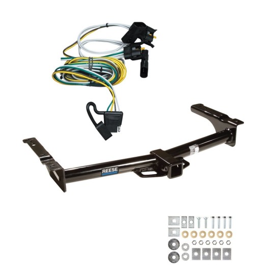 Trailer Hitch w/ Wiring For 95-02 Ford E-150 E-250 E-350 Econoline Class 4 2" Tow Receiver Reese Tekonsha