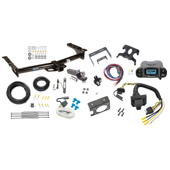 Trailer Hitch Tow Package Prodigy P3 Brake Control For 03-07 Ford E-350 Econoline Super Duty w/ 7-Way RV Wiring 2" Drop Mount 2" Ball Class 4 2" Receiver Reese Tekonsha