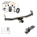 Tow Package For 07-10 Jeep Compass 07-07 Patriot Trailer Hitch w/ Wiring 2" Drop Mount 2" Ball 2" Receiver Reese