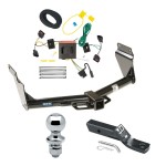 Reese Trailer Tow Hitch For 11-13 Dodge Durango 2" Receiver Complete Package w/ Wiring and 1-7/8" Ball