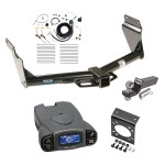 Trailer Hitch Tow Package Prodigy P3 Brake Control For 14-23 Dodge Durango w/ 7-Way RV Wiring 2" Drop Mount 2" Ball Class 4 2" Receiver Reese Tekonsha