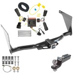 Tow Package For 13-16 Ford Escape Trailer Hitch w/ Wiring 2" Drop Mount 2" Ball 2" Receiver Reese