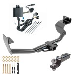 Tow Package For 14-15 KIA Sorento w/ V6 Engine Trailer Hitch w/ Wiring 2" Drop Mount 2" Ball 2" Receiver Reese