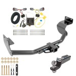 Tow Package For 13-18 Hyundai Santa Fe Trailer Hitch w/ Wiring 2" Drop Mount 2" Ball 2" Receiver Reese