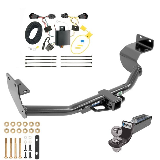 Tow Package For 14-15 KIA Sorento w/ I4 Engine Trailer Hitch w/ Wiring 2" Drop Mount 2" Ball 2" Receiver Reese