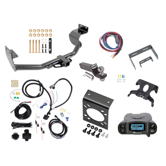 Trailer Hitch Tow Package Prodigy P3 Brake Control For 13-18 Hyundai Santa Fe Sport (5 Passenger) w/ 7-Way RV Wiring 2" Drop Mount 2" Ball Class 3 2" Receiver Sport w/Factory Tow Package (5 Passenger) Reese Tekonsha