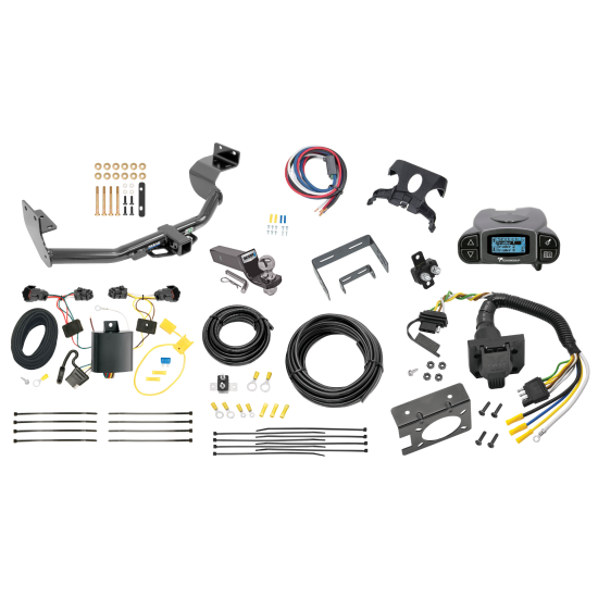 Trailer Hitch Tow Package Prodigy P3 Brake Control For 14-15 KIA Sorento w/ I4 Engine w/ 7-Way RV Wiring 2" Drop Mount 2" Ball Class 3 2" Receiver Reese Tekonsha