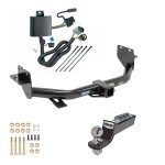 Tow Package For 13-18 Hyundai Santa Fe Trailer Hitch w/ Wiring 2" Drop Mount 2" Ball 2" Receiver Reese