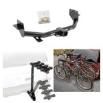 Trailer Hitch w/ 4 Bike Rack For 13-18 Hyundai Santa Fe 6/7 Passenger 2019 XL ONLY Approved for Recreational & Offroad Use Carrier for Adult Woman or Child Bicycles Foldable