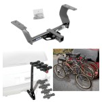 Trailer Hitch w/ 4 Bike Rack For 14-18 Subaru Forester All Styles Approved for Recreational & Offroad Use Carrier for Adult Woman or Child Bicycles Foldable