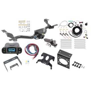 Trailer Hitch Tow Package Prodigy P3 Brake Control For 14-24 RAM ProMaster 1500 2500 3500 Except w/Extended Body w/ 7-Way RV Wiring 2" Drop Mount 2" Ball Class 4 2" Receiver Reese Tekonsha