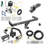 Trailer Hitch Tow Package w/ 7-Way RV Wiring For 13-17 Audi Q5 w/ 2" Drop Mount 2" Ball Class 3 2" Receiver All Models Reese