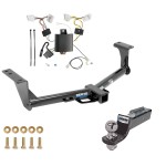 Tow Package For 15-24 Nissan Murano Trailer Hitch w/ Wiring 2" Drop Mount 2" Ball 2" Receiver Reese