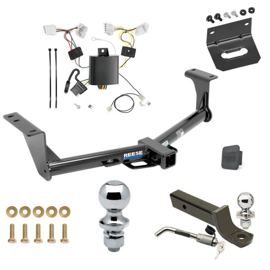 Ultimate Tow Package For 15-24 Nissan Murano Trailer Hitch w/ Wiring 2" Drop Mount Dual 2" and 1-7/8" Ball Lock Bracket Cover 2" Receiver Reese