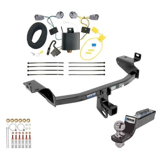 Tow Package For 14-18 Jeep Cherokee Trailer Hitch w/ Wiring 2" Drop Mount 2" Ball 2" Receiver Reese