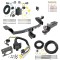 Trailer Hitch Tow Package w/ 7-Way RV Wiring For 14-18 Jeep Cherokee w/ 2" Drop Mount 2" Ball Class 3 2" Receiver All Models Reese