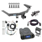 Trailer Hitch Tow Package Prodigy P3 Brake Control For 16-22 Honda Pilot w/ 7-Way RV Wiring 2" Drop Mount 2" Ball Class 4 2" Receiver Reese Tekonsha