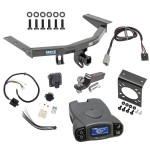 Trailer Hitch Tow Package Prodigy P3 Brake Control For 14-20 Acura MDX Except w/Full Size Spare Tire w/ 7-Way RV Wiring 2" Drop Mount 2" Ball Class 4 2" Receiver Reese Tekonsha