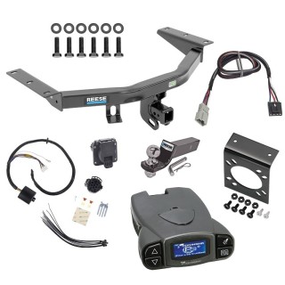 Trailer Hitch Tow Package Prodigy P3 Brake Control For 14-20 Acura MDX Except w/Full Size Spare Tire w/ 7-Way RV Wiring 2" Drop Mount 2" Ball Class 4 2" Receiver Reese Tekonsha