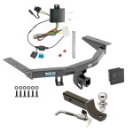 Reese Trailer Tow Hitch For 14-20 Acura MDX Except w/Full Size Spare Tire Deluxe Package Wiring 2" Ball Mount and Lock