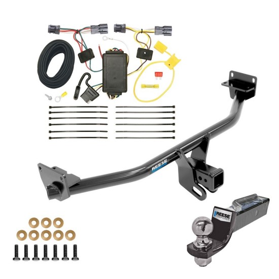 Tow Package For 16-18 Hyundai Tucson Trailer Hitch w/ Wiring 2" Drop Mount 2" Ball 2" Receiver Reese