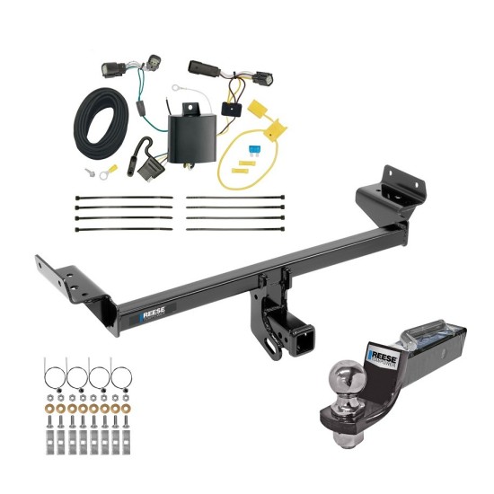 Reese Trailer Tow Hitch For 15-18 Ford Edge Except Sport & Titanium Models Complete Package w/ Wiring and 2" Ball