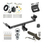 Ultimate Tow Package For 16-18 Lincoln MKX Trailer Hitch w/ Wiring 2" Drop Mount Dual 2" and 1-7/8" Ball Lock Bracket Cover 2" Receiver Reese