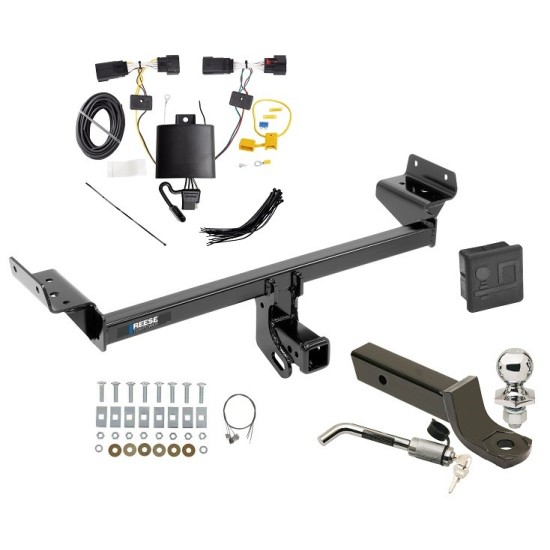 Reese Trailer Tow Hitch For 19-23 Lincoln Nautilus Deluxe Package Wiring 2" Ball Mount and Lock