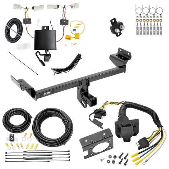 Trailer Hitch w/ 7-Way RV Wiring For 19-24 Ford Edge Except Titanium Models Class 3 2" Receiver Reese