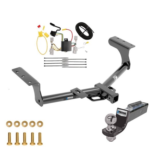 Tow Package For 06-12 Toyota RAV4 Trailer Hitch w/ Wiring 2" Drop Mount 2" Ball 2" Receiver Reese