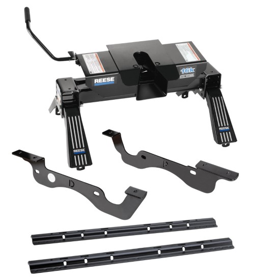 Reese Quick Install Rail Kit and 16K Dual Jaw 5th Wheel Hitch and 20K ...