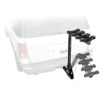 Trailer Hitch w/ 4 Bike Rack For 14-23 Jeep Cherokee All Styles Approved for Recreational & Offroad Use Carrier for Adult Woman or Child Bicycles Foldable