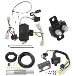 Trailer Hitch 7 Way RV Wiring Kit For 07-12 Hyundai Santa Fe 10-13 KIA Forte Plug Prong Pin Brake Control Ready