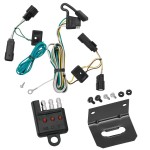 Trailer Wiring and Bracket w/ Light Tester For 07-09 Saturn Outlook Plug & Play 4-Flat Harness