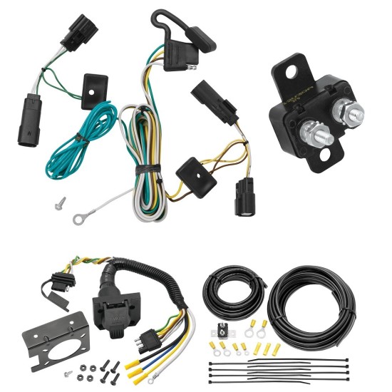 Trailer Hitch 7 Way RV Wiring Kit For 07-09 Saturn Outlook Plug Prong Pin Brake Control Ready