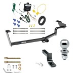 Tow Package For 12-15 Honda Civic Hybrid Trailer Hitch w/ Wiring Draw-Bar  1-7/8"  Ball 1-1/4" Receiver Reese