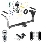 Tow Package For 22-22 Nissan Altima 16-23 Maxima Trailer Hitch w/ Wiring Draw-Bar 2" Ball 1-1/4" Receiver Reese