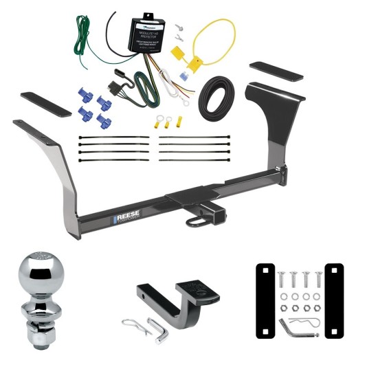 Tow Package For 22-22 Nissan Altima 16-23 Maxima Trailer Hitch w/ Wiring Draw-Bar 2" Ball 1-1/4" Receiver Reese