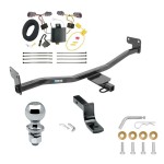 Tow Package For 14-19 KIA Soul w/LED Taillights Trailer Hitch w/ Wiring Draw-Bar 2" Ball 1-1/4" Receiver Reese