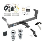 Reese Trailer Tow Hitch For 14-24 Infiniti Q50 Deluxe Package Wiring 2" and 1-7/8" Ball and Lock