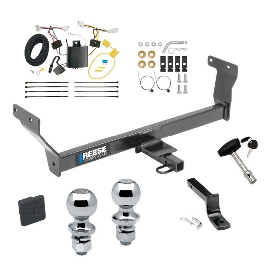 Reese Trailer Tow Hitch For 14-24 Infiniti Q50 Deluxe Package Wiring 2" and 1-7/8" Ball and Lock