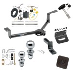 Ultimate Tow Package For 16-22 Honda HR-V Trailer Hitch w/ Wiring Draw-Bar Dual 2" and 1-7/8" Ball Lock Bracket Cover 1-1/4" Receiver Reese