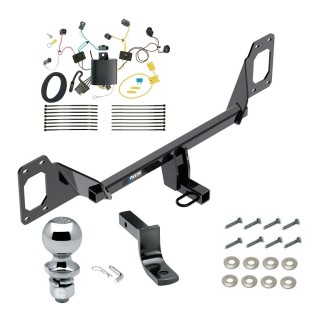 Tow Package For 16-21 Honda Civic Hatchback Sedan Trailer Hitch w/ Wiring Draw-Bar 2" Ball 1-1/4" Receiver Reese