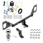 Tow Package For 16-23 Honda Civic Trailer Hitch w/ Wiring Draw-Bar 2" Ball 1-1/4" Receiver Reese