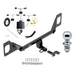 Reese Trailer Tow Hitch For 21-23 Honda Civic Sedan Coupe Hatchback Complete Package w/ Wiring Draw Bar and 1-7/8" Ball