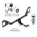 Reese Trailer Tow Hitch For 16-23 Honda Civic Complete Package w/ Wiring Draw Bar and 1-7/8" Ball