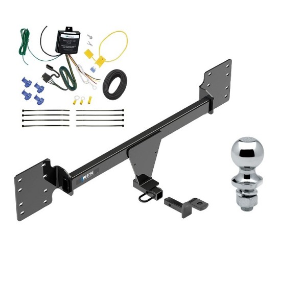 Reese Trailer Tow Hitch For 12-23 Tesla S Complete Package w/ Wiring Draw Bar and 1-7/8" Ball