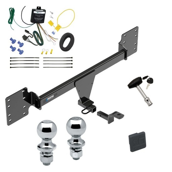 Reese Trailer Tow Hitch For 12-23 Tesla S Deluxe Package Wiring 2" and 1-7/8" Ball and Lock